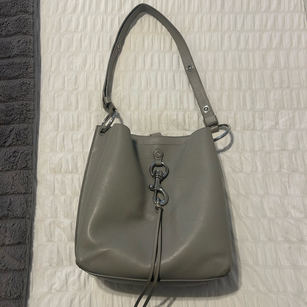 Rebecca Minkoff Gray Leather Shoulder Bag